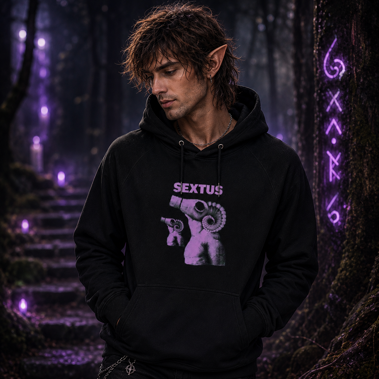 Unisex eco raglan hoodie